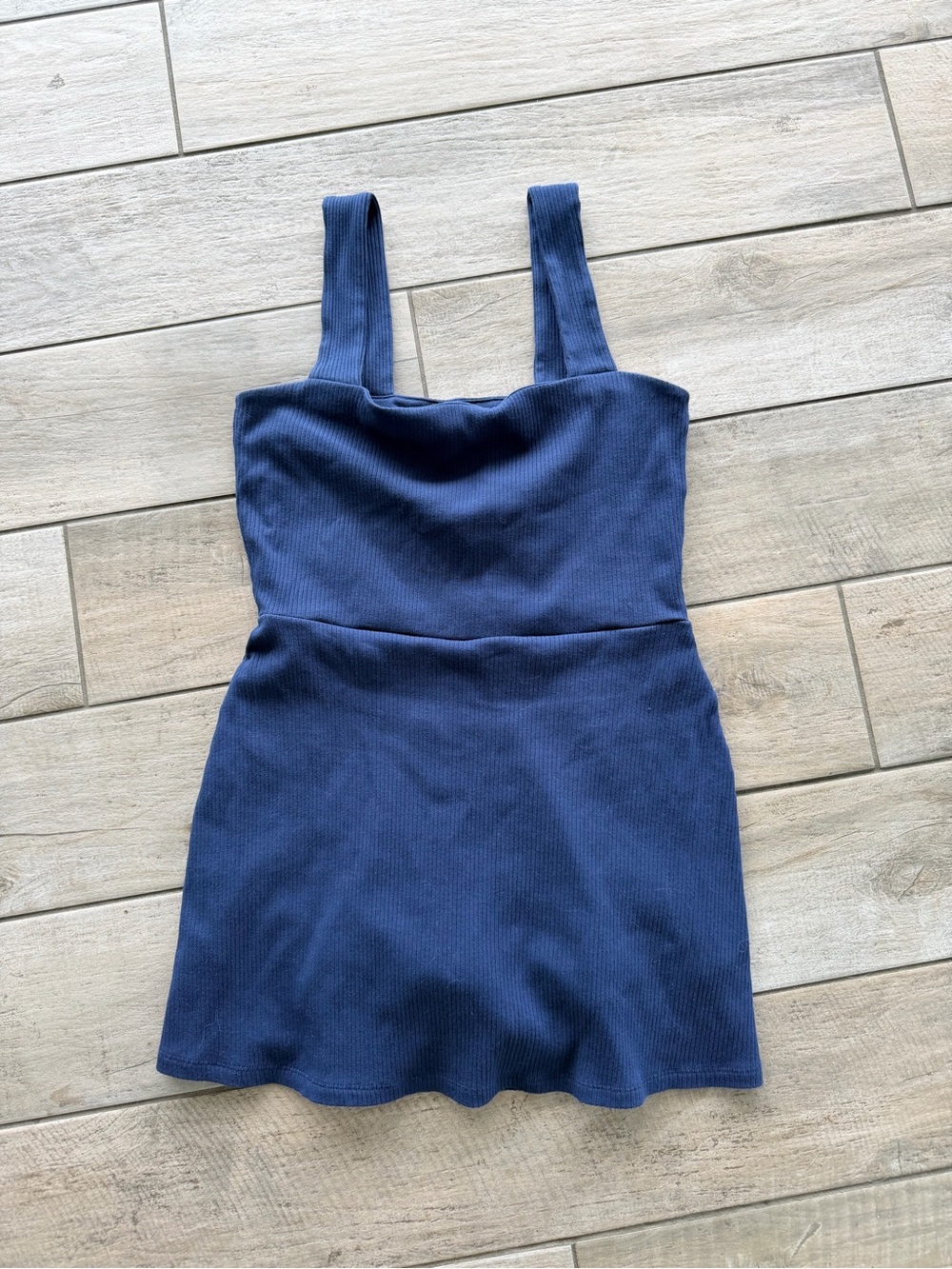 PINK Victoria's Secret Navy Ribbed tank dress